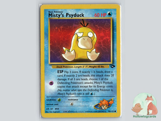 Misty's Psyduck (90/132) - Gym Challenge Pokémon Card