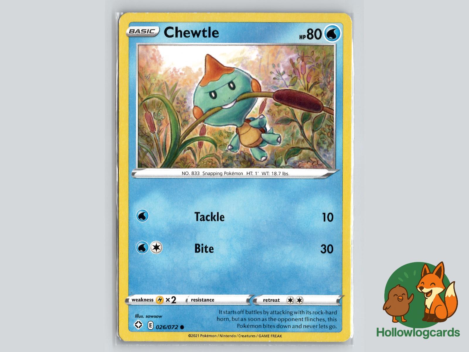 Chewtle (026/072) - Shining Fates Pokémon Card