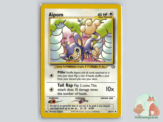 Aipom (26/111) - Neo Genesis Pokémon Card