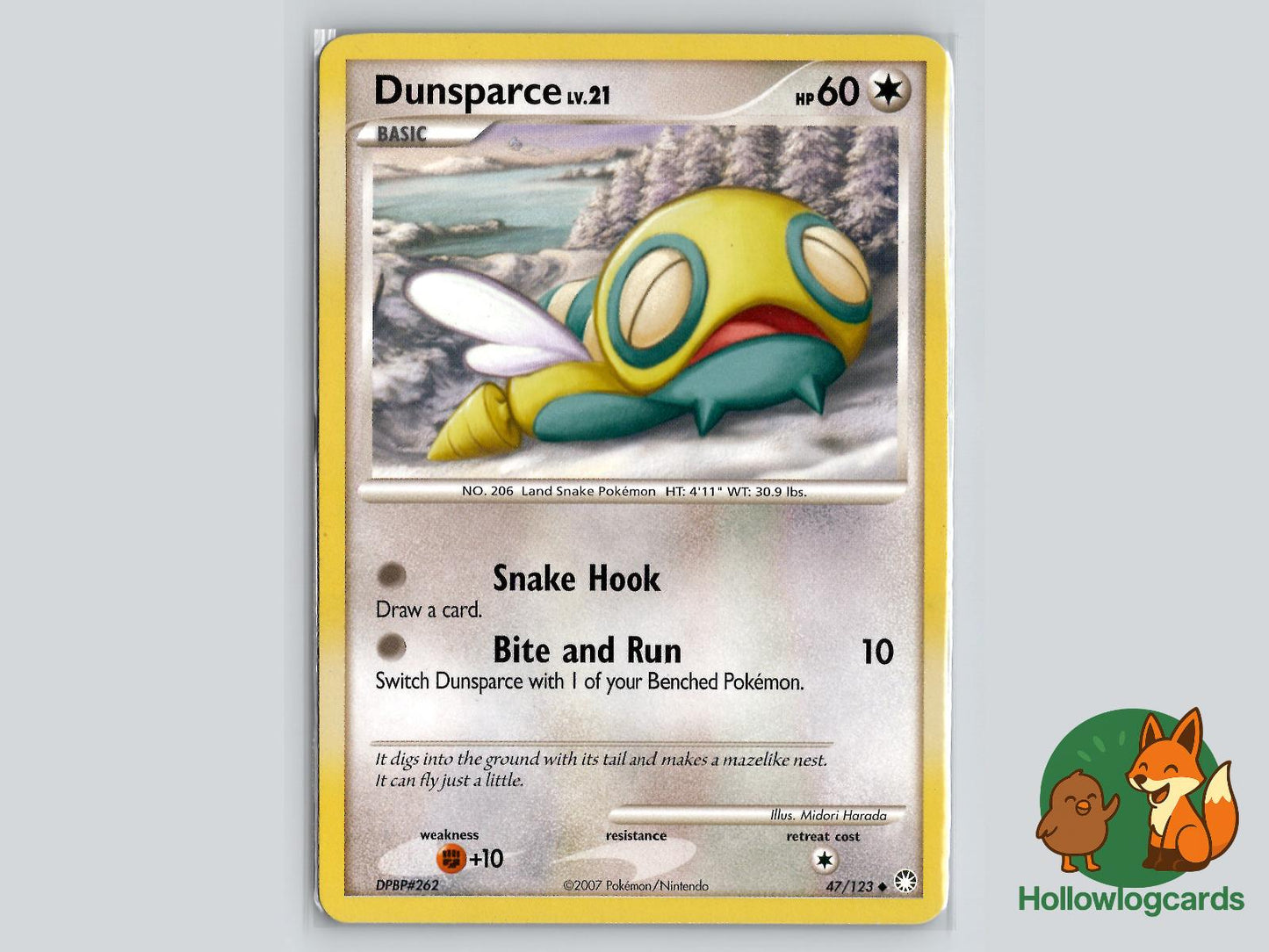 Dunsparce (47/123) - Mysterious Treasures Pokémon Card