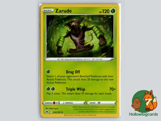 Zarude (016/159) - Crown Zenith Pokémon Card
