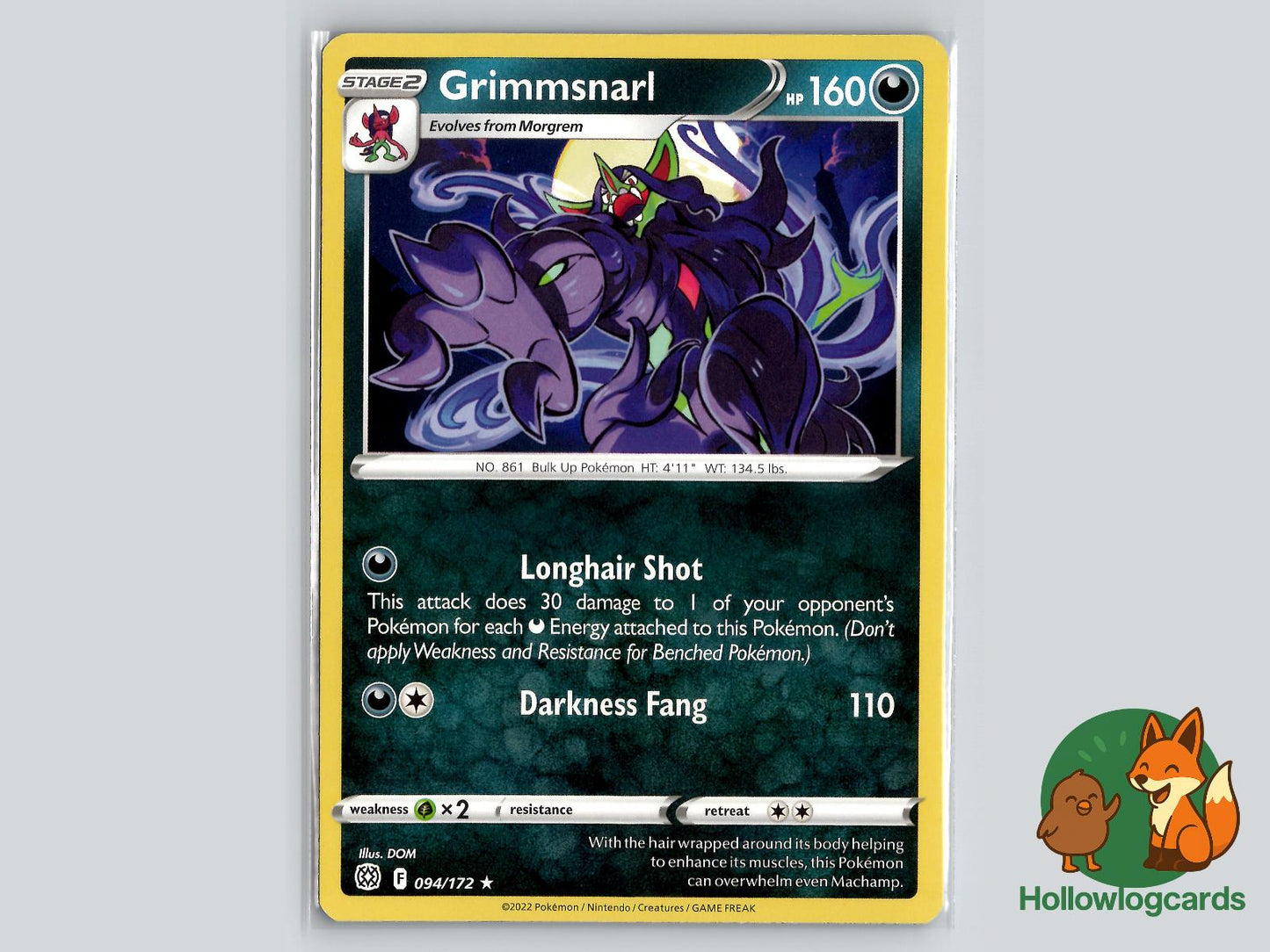 Grimmsnarl (094/172) - Brilliant Stars Pokémon Card