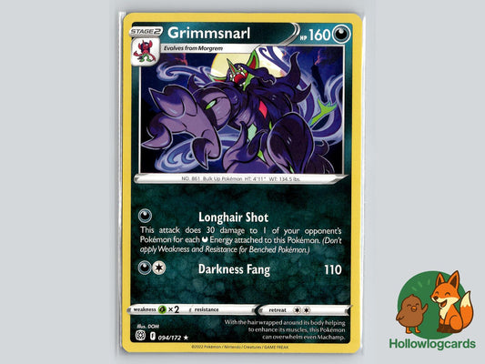 Grimmsnarl (094/172) - Brilliant Stars Pokémon Card