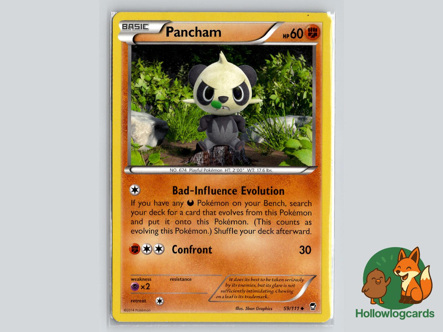 Pancham (59/111) - Furious Fists Pokémon Card
