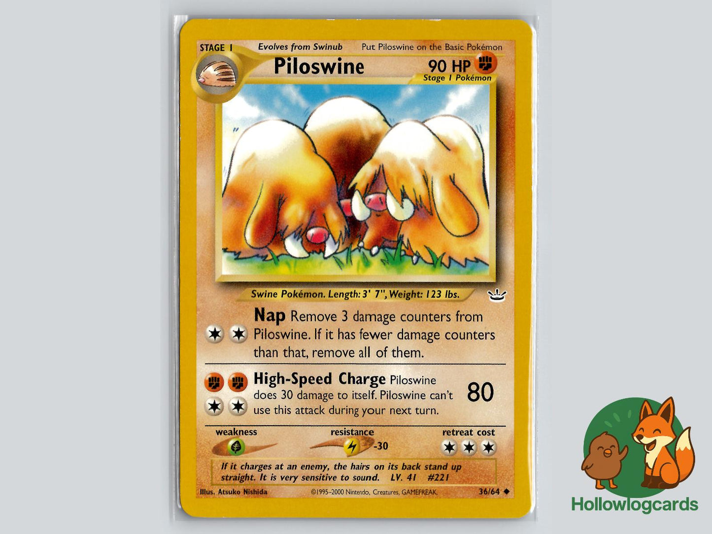 Piloswine (36/64) - Neo Revelation Pokémon Card