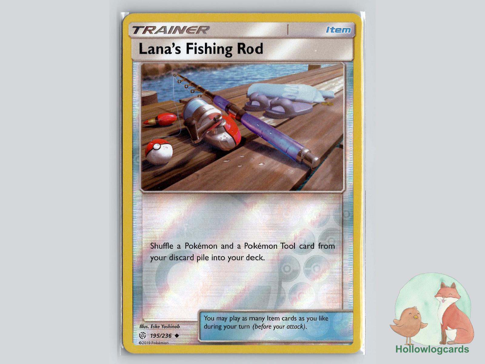 Lana's Fishing Rod (195/236) - Cosmic Eclipse Pokémon Card