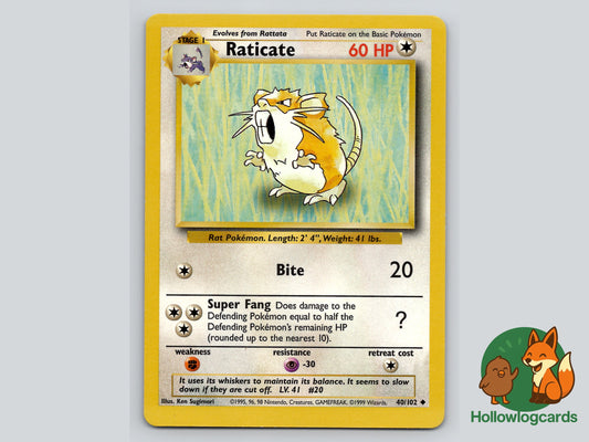 Image of Raticate Base Set 2 (B2) #58