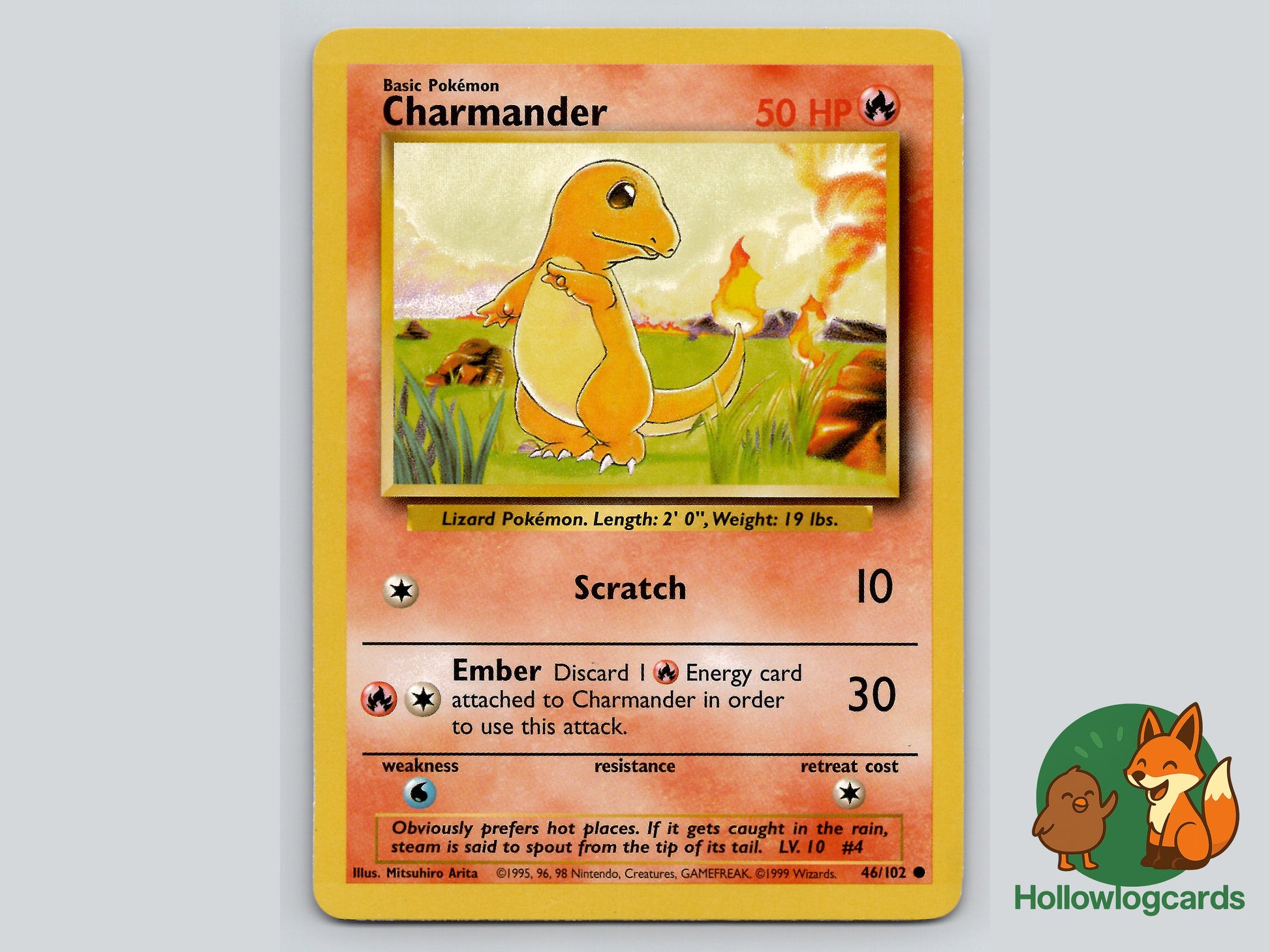 46 102 pokemon card Charmander (46/102) - Base Set