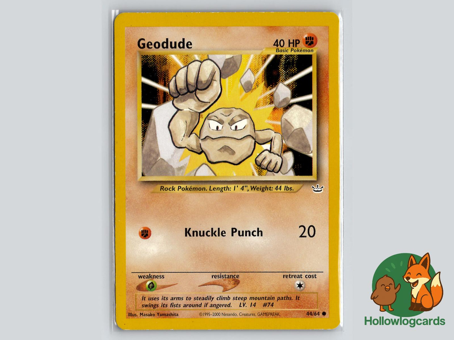 Geodude (44/64) - Neo Revelation Pokémon Card