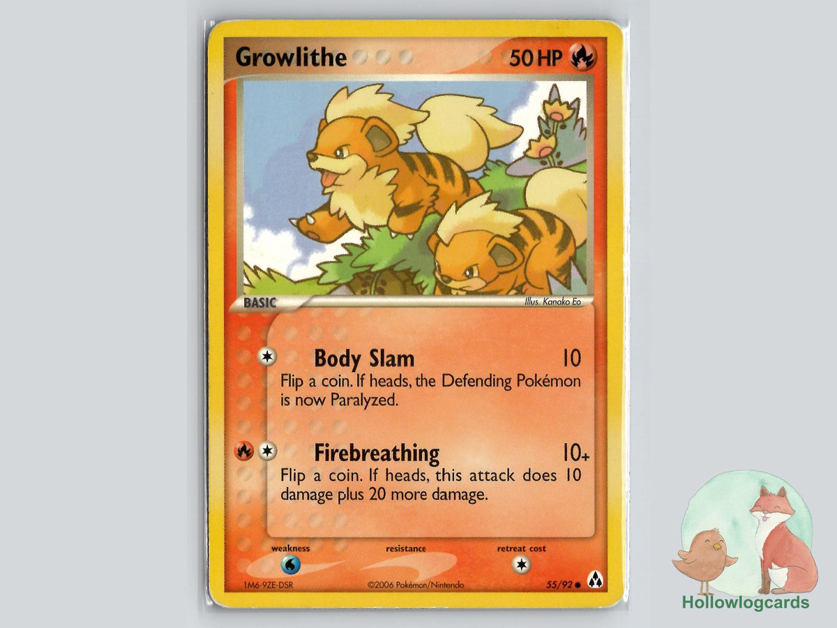 Growlithe (55/92) - Legend Maker Pokémon Card