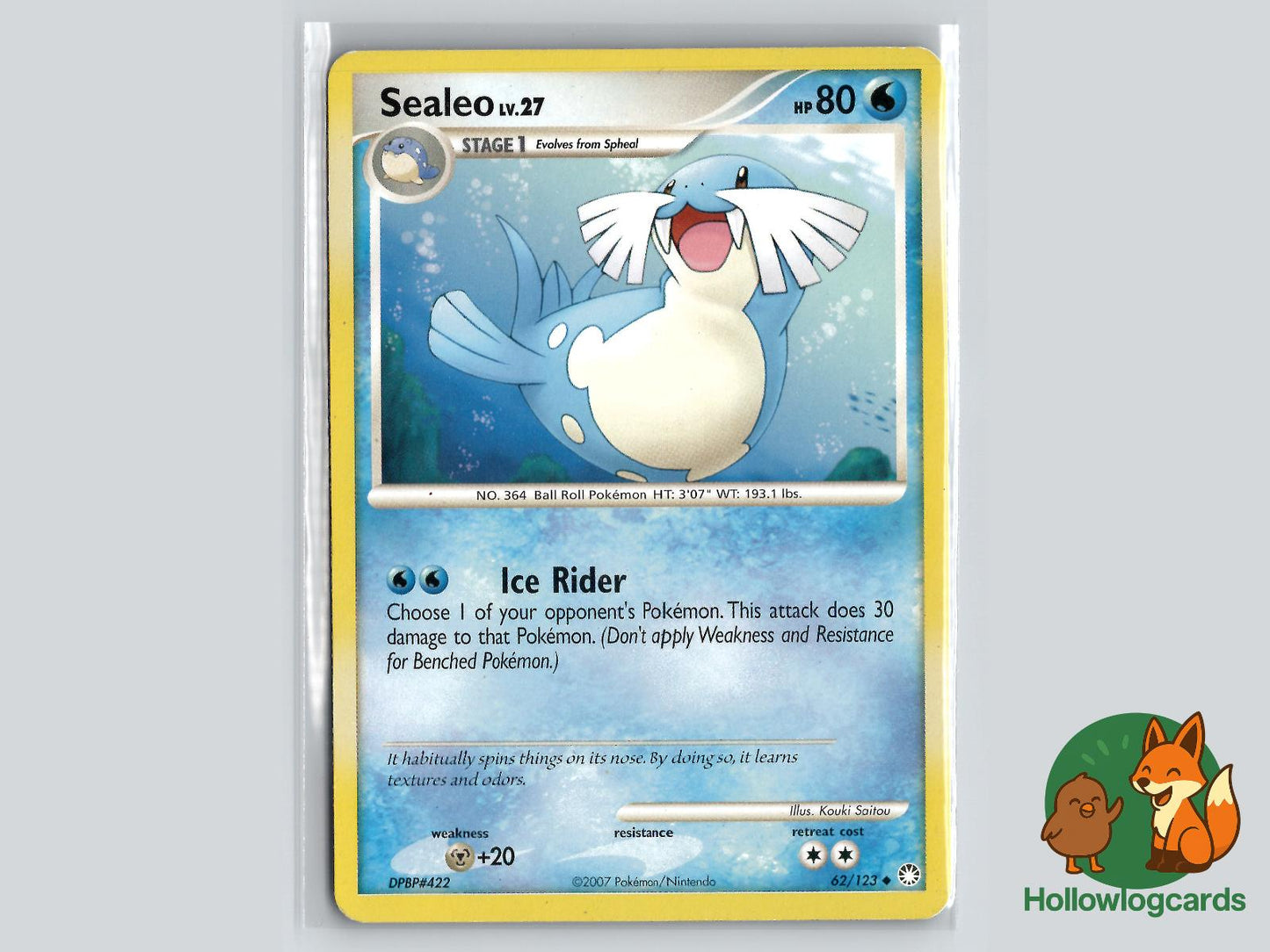 Sealeo (62/123) - Mysterious Treasures Pokémon Card
