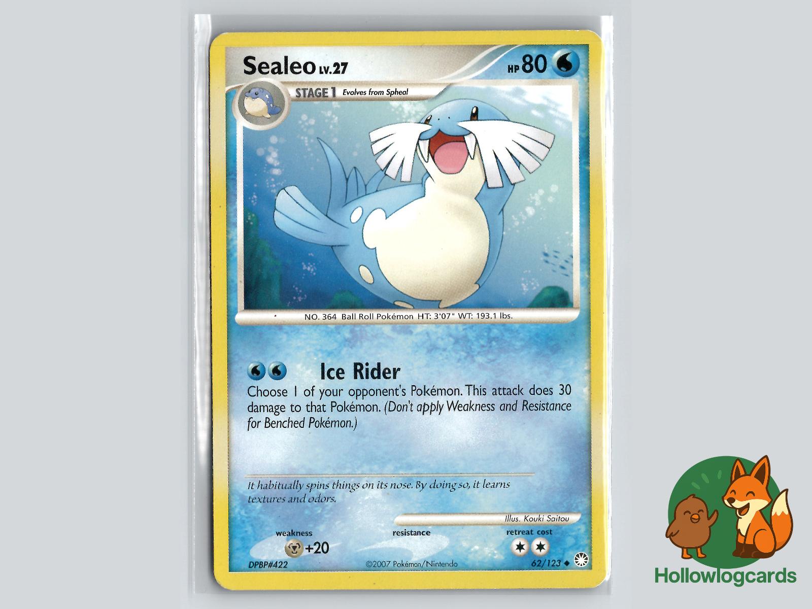 Sealeo (62/123) - Mysterious Treasures Pokémon Card
