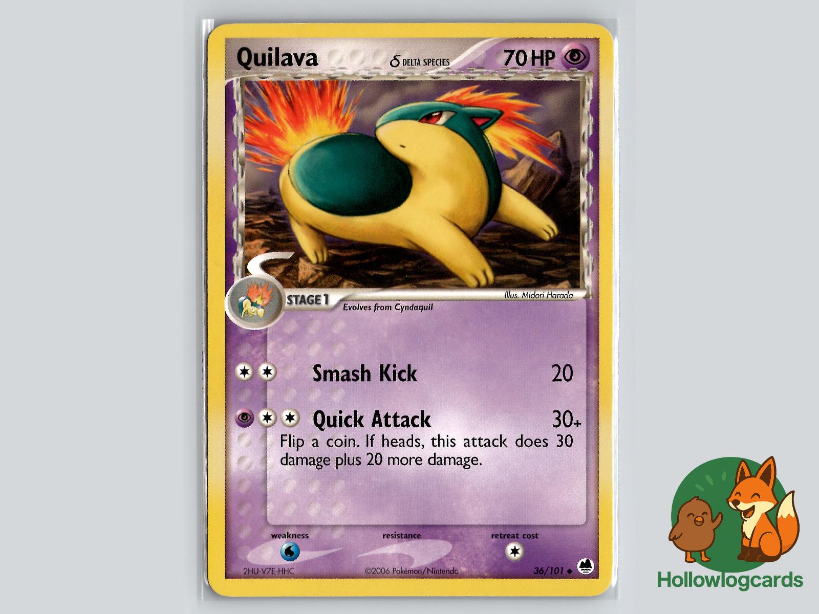 Quilava (36/101) - Dragon Frontiers Pokémon Card