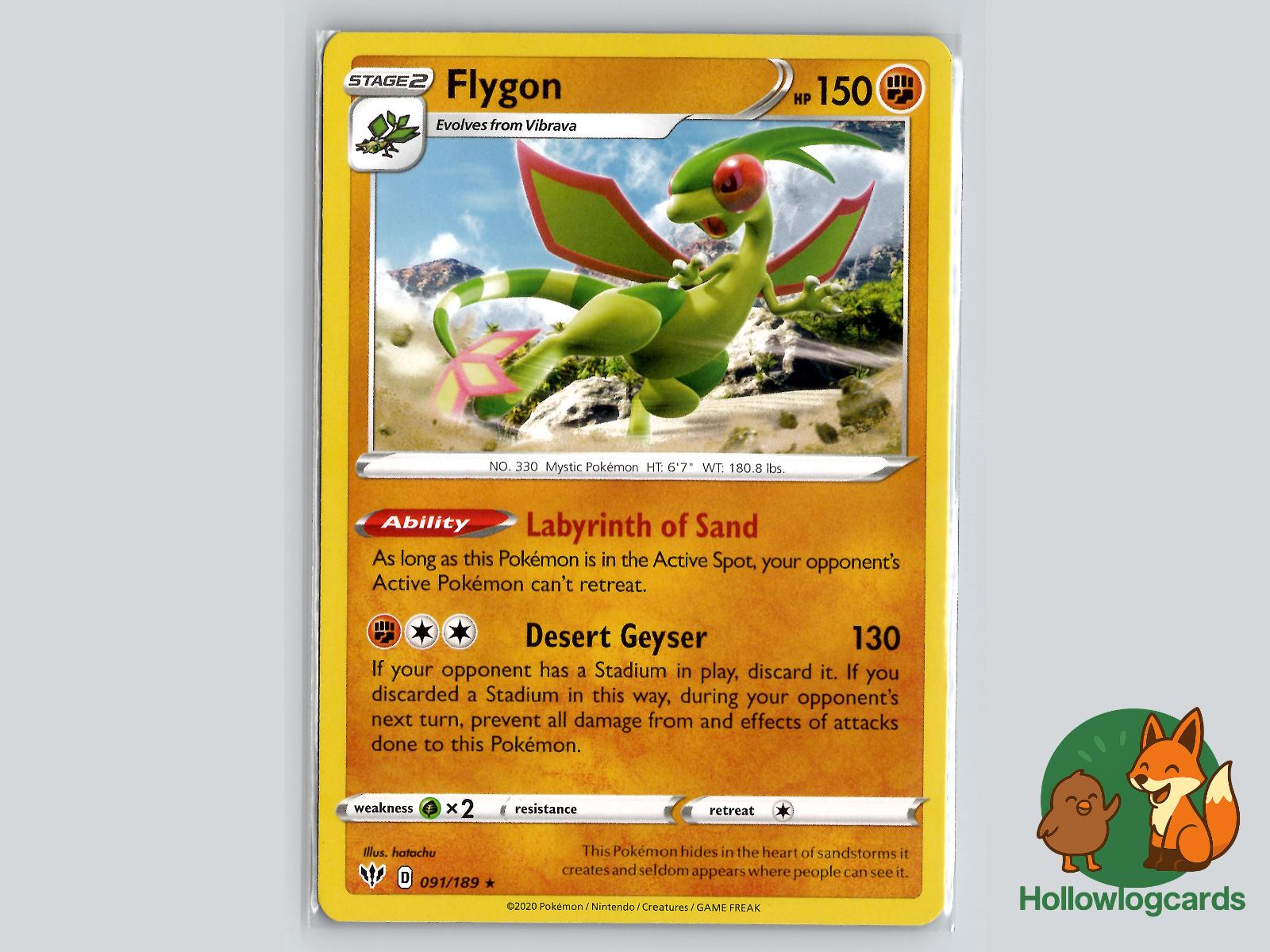 Flygon (091/189) - Darkness Ablaze Pokémon Card