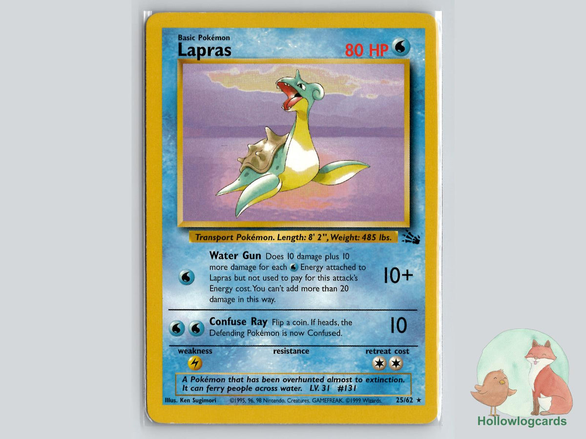 Lapras (25/62) - Fossil Pokémon Card