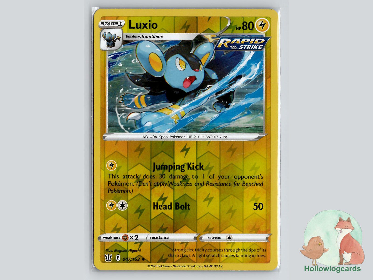 Luxio (047/163) - Battle Styles Pokémon Card