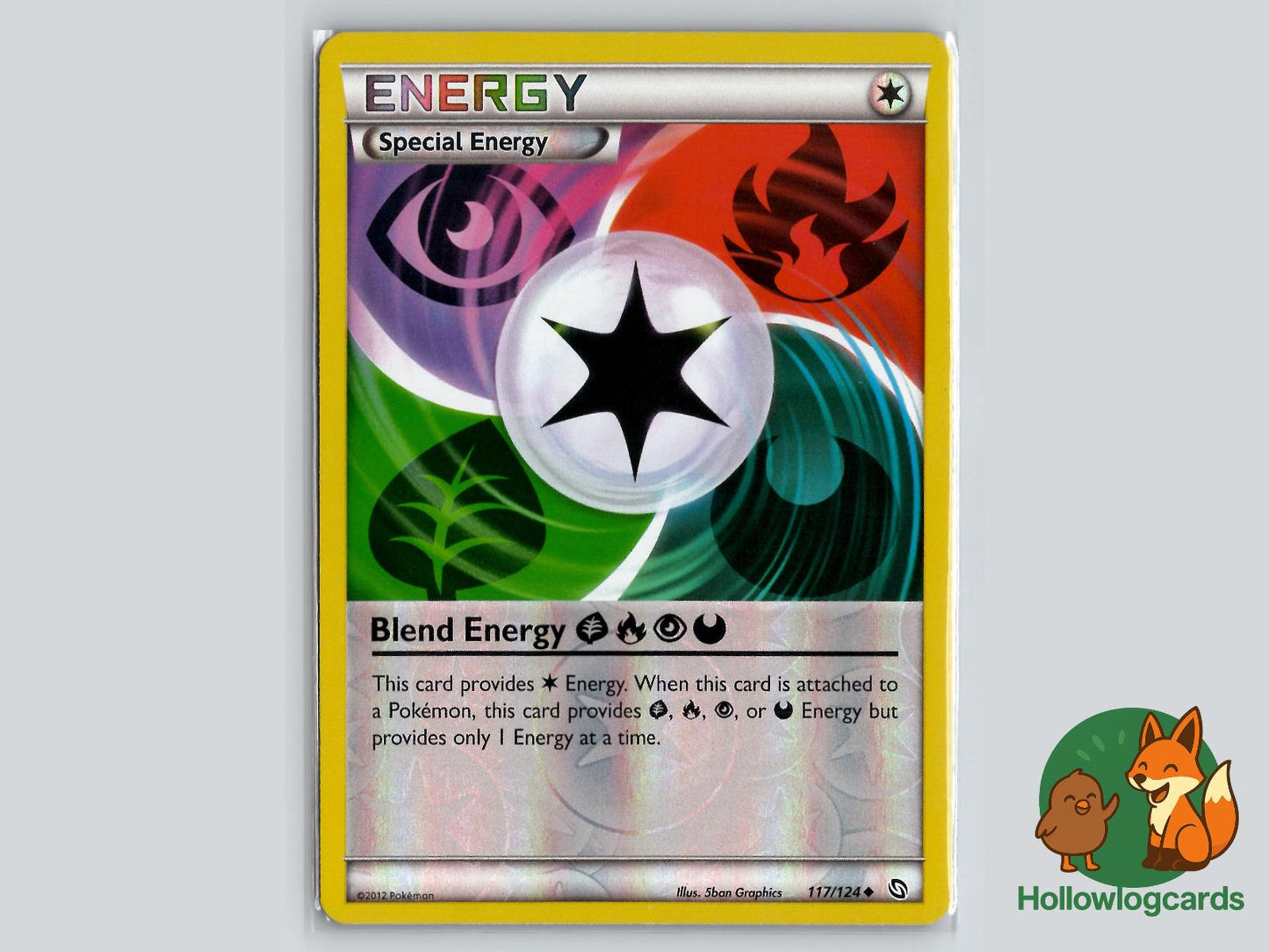 Blend Energy GrassFirePsychicDarkness (117/124) - Dragons Exalted Pokémon Card