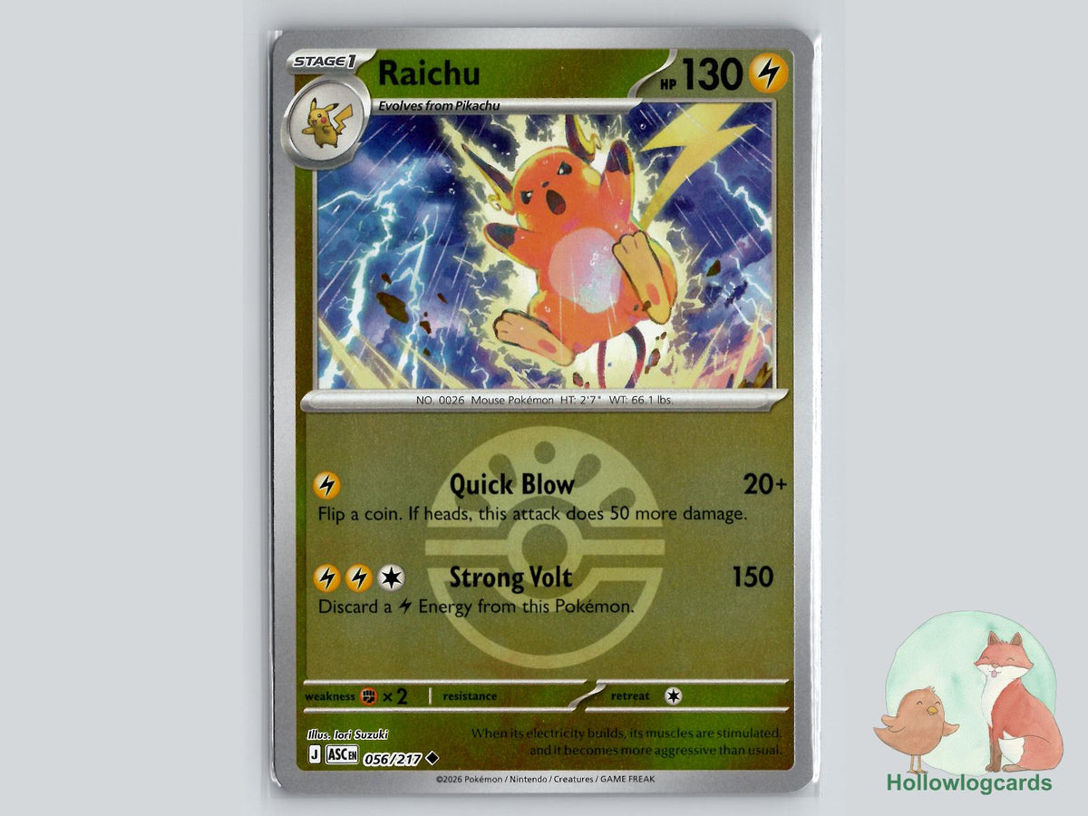 Raichu (056/217) Pokémon Card
