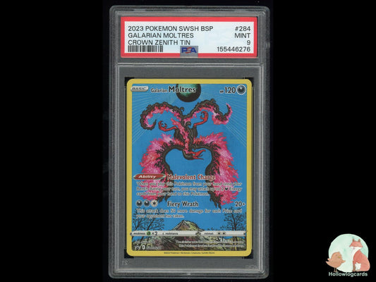 Graded Galarian Moltres (284/159) Pokémon Card