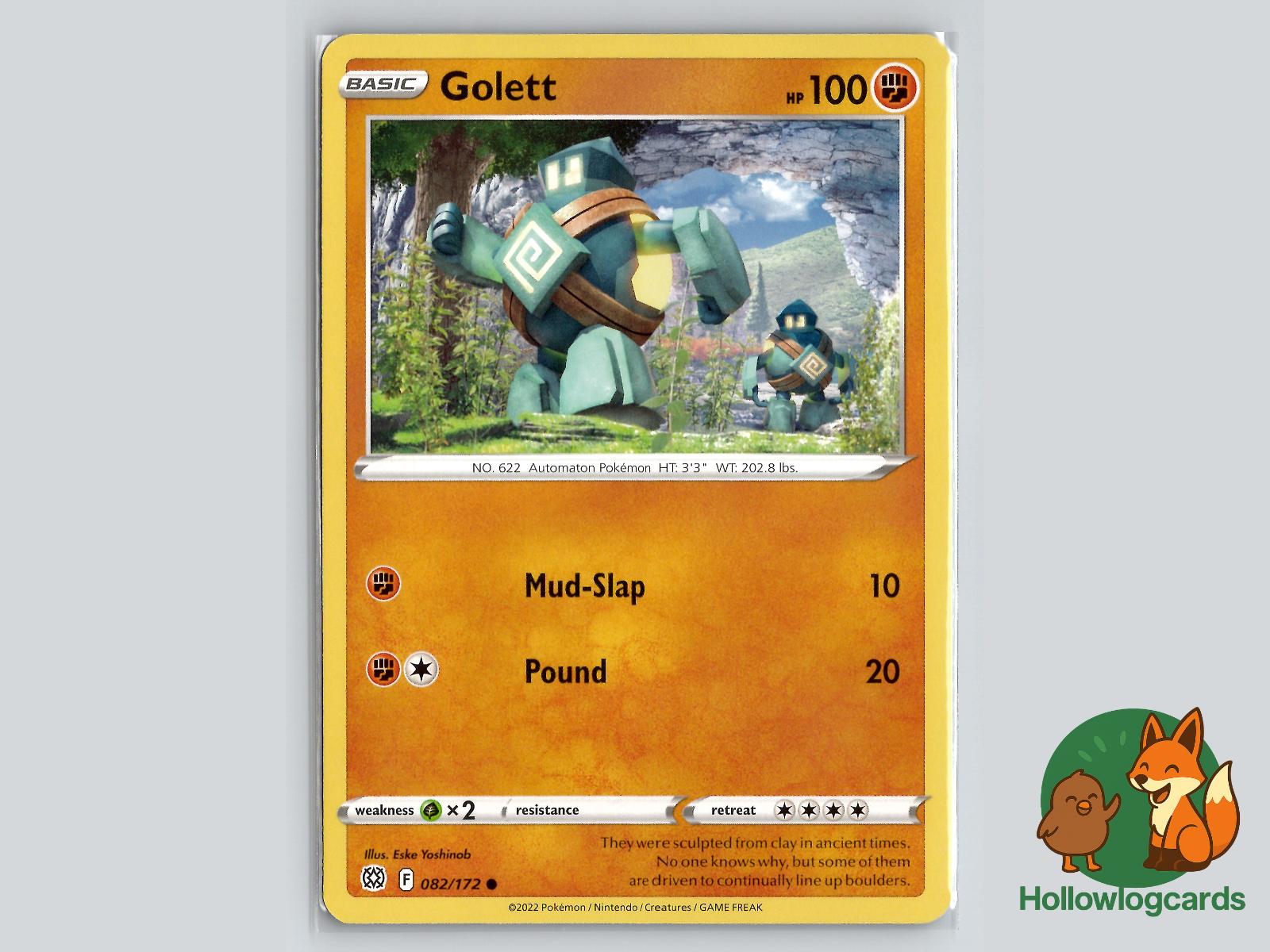 Golett (082/172) - Brilliant Stars Pokémon Card