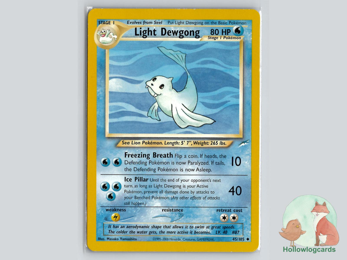 Light Dewgong (45/105) - Neo Destiny Pokémon Card
