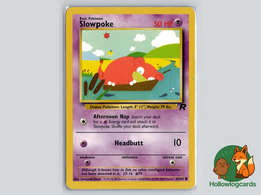 Slowpoke (67/82) - Team Rocket Pokémon Card