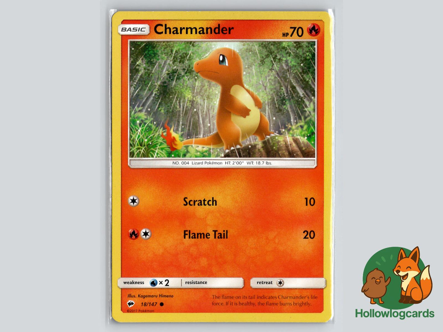 Charmander (18/147) - Burning Shadows Pokémon Card