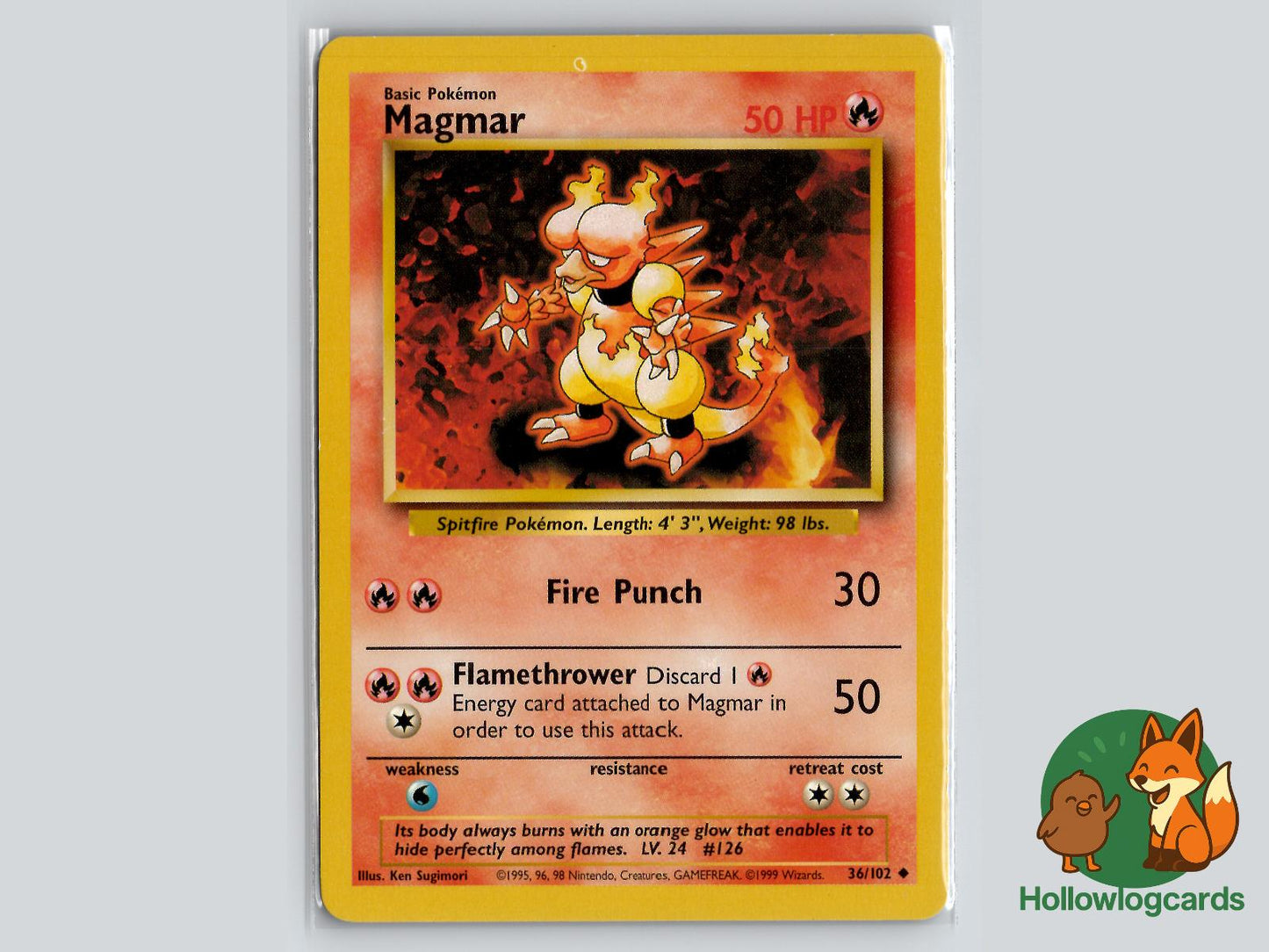 Magmar (36/102) - Base Pokémon Card