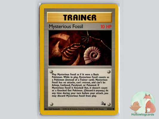 Mysterious Fossil (62/62) - Fossil Pokémon Card