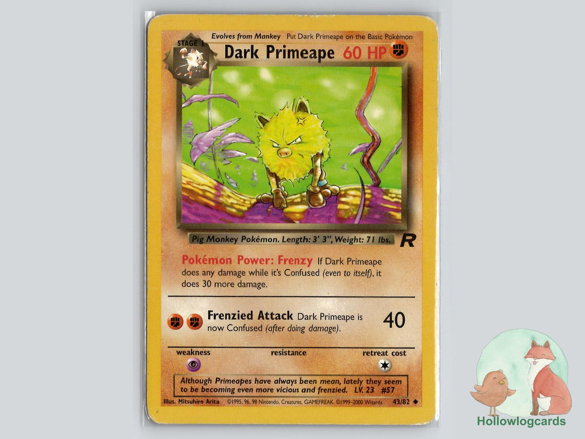 Dark Primeape (43/82) - Team Rocket Pokémon Card