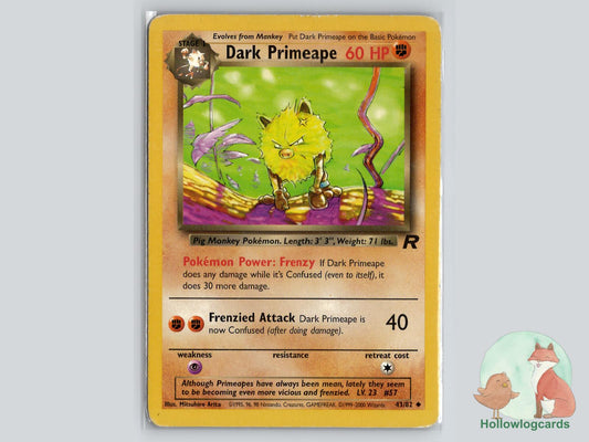 Dark Primeape (43/82) - Team Rocket Pokémon Card