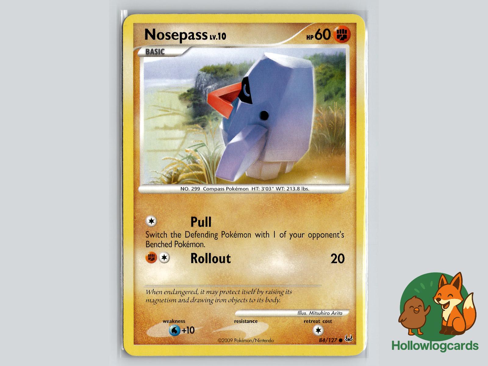 Nosepass (84/127) - Platinum Pokémon Card