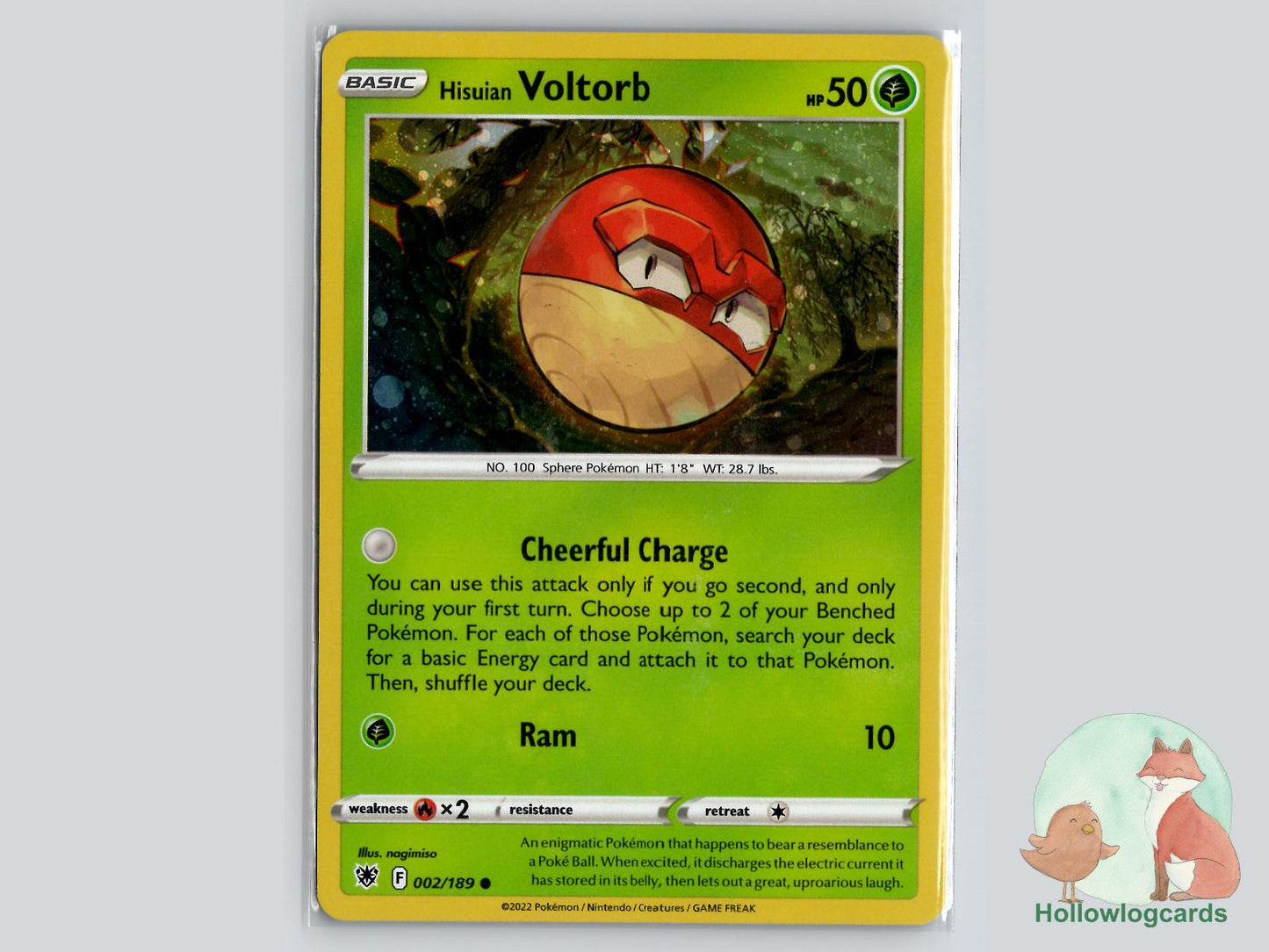 Hisuian Voltorb (2/189) Pokémon Card