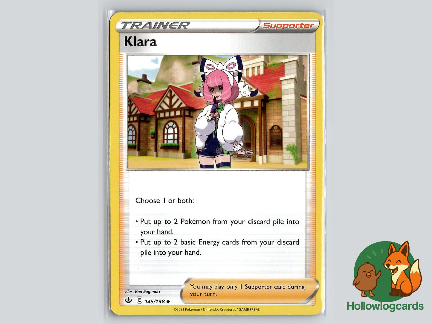 Klara (145/198) - Chilling Reign Pokémon Card