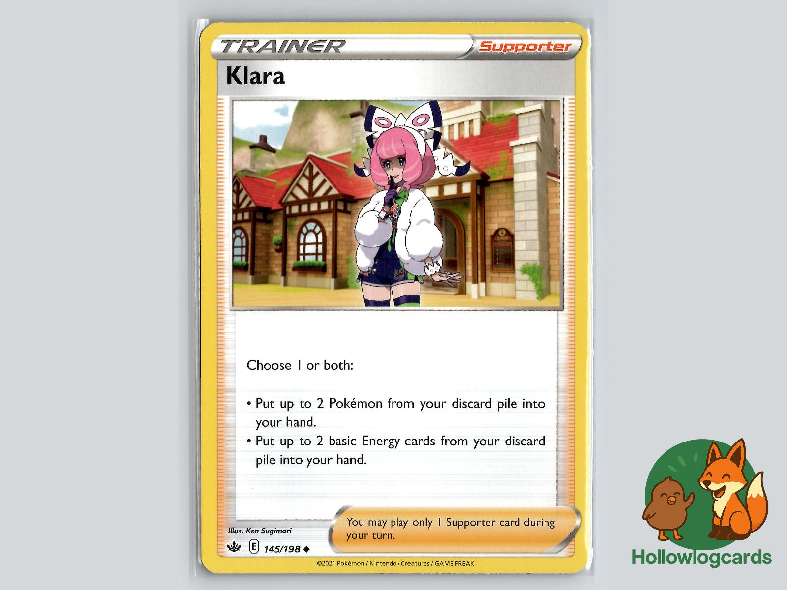 Klara (145/198) - Chilling Reign Pokémon Card