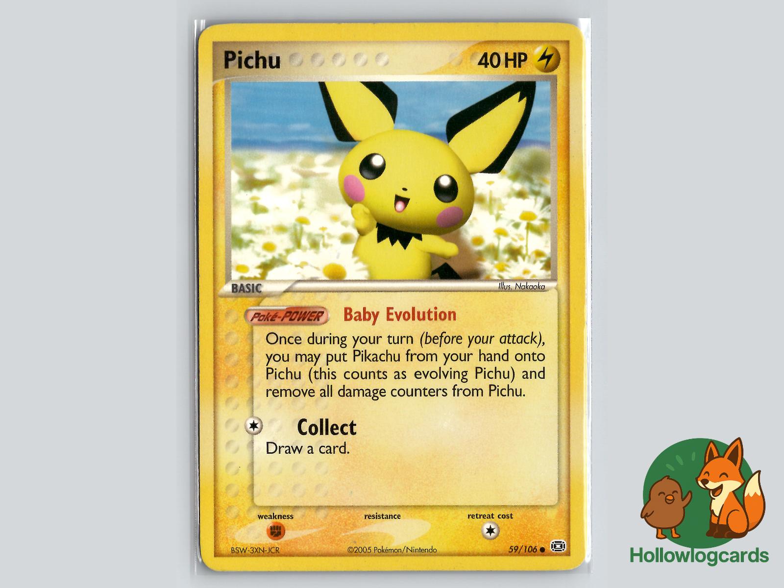Pichu (59/106) - Emerald Pokémon Card