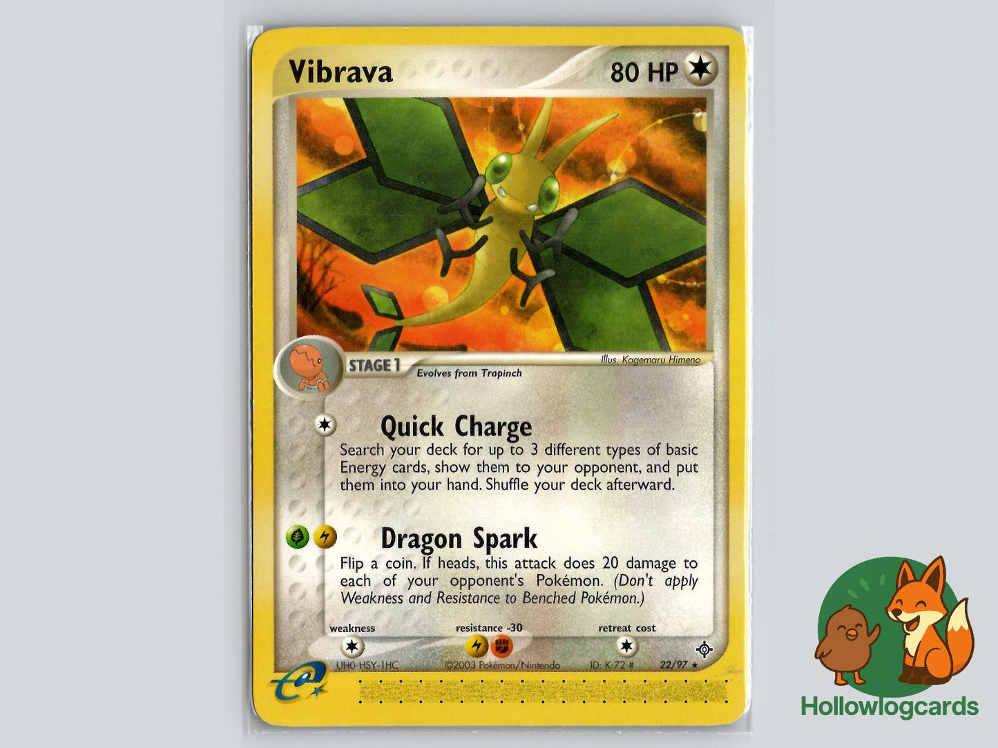 Vibrava (22/97) - Dragon Pokémon Card