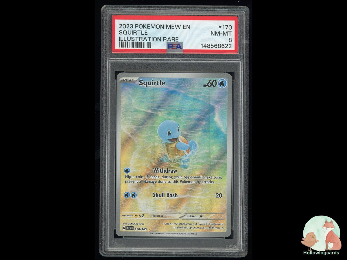 Graded Squirtle (170/165) Pokémon Card