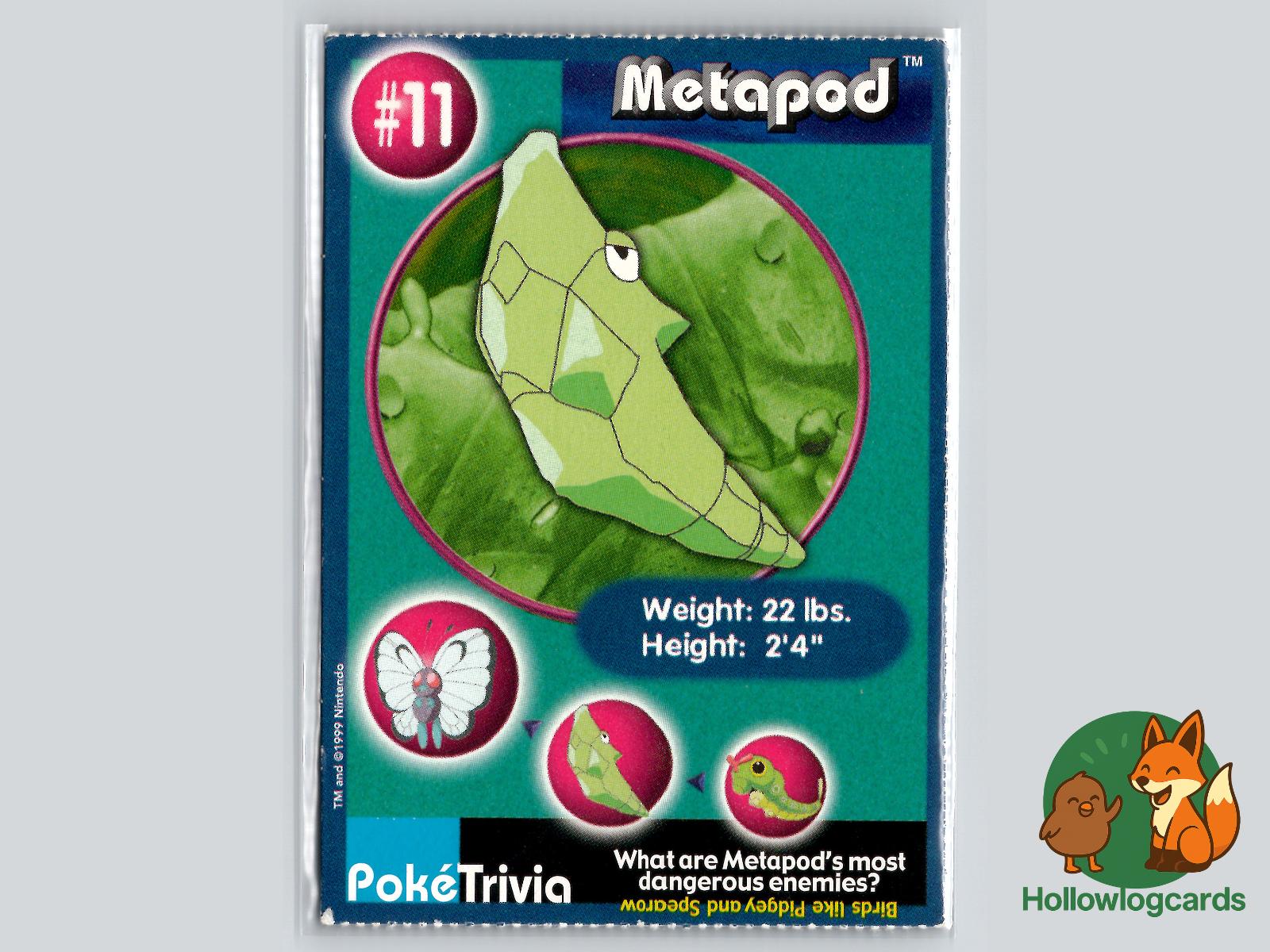 Metapod (11) Pokémon Card