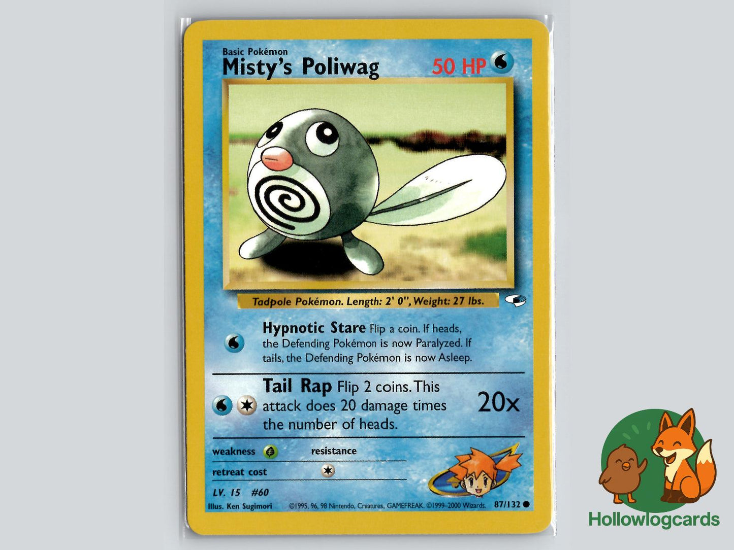 Misty's Poliwag (87/132) - Gym Heroes Pokémon Card
