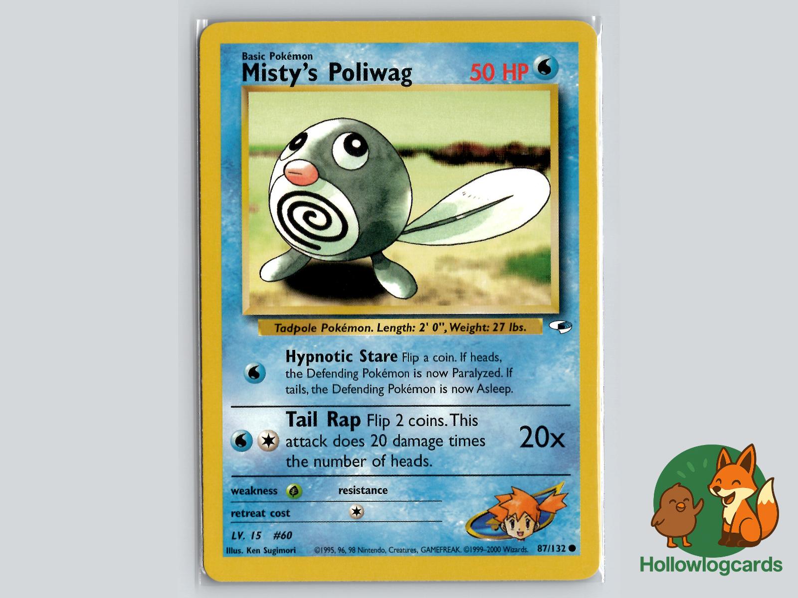 Misty's Poliwag (87/132) - Gym Heroes Pokémon Card