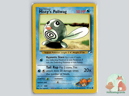 Misty's Poliwag (87/132) - Gym Heroes Pokémon Card