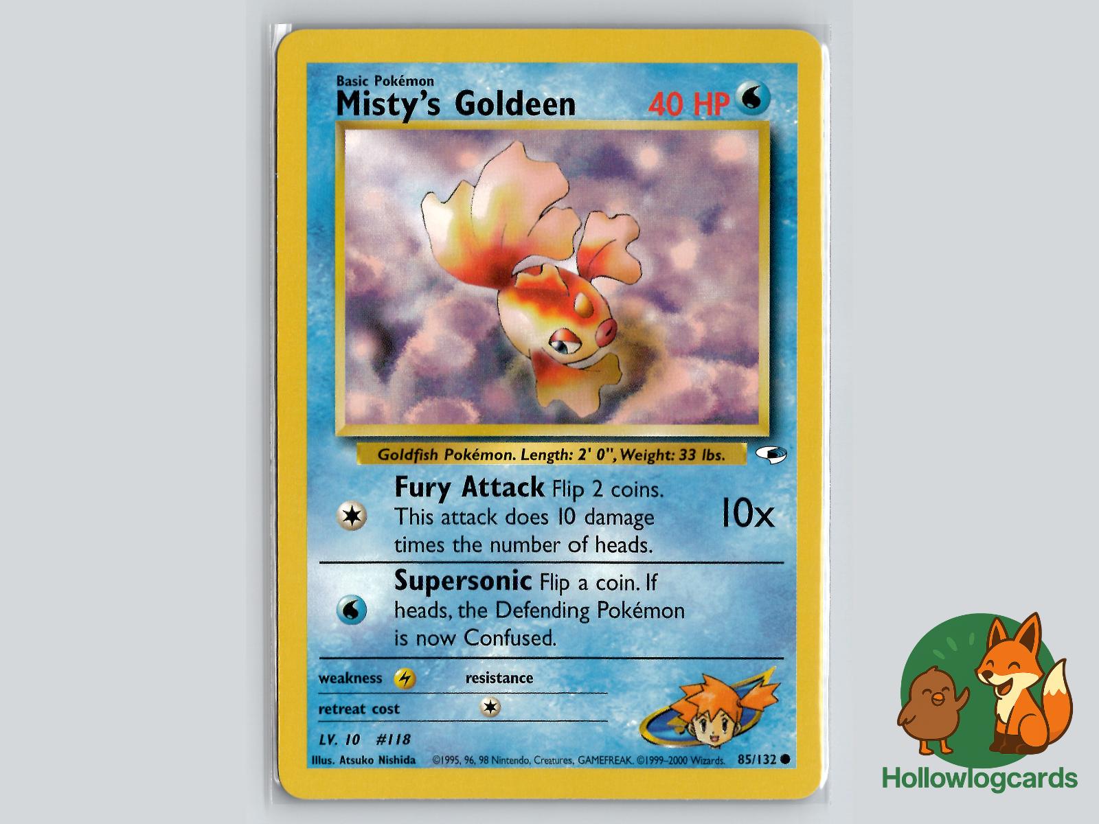 Misty's Goldeen (85/132) - Gym Heroes Pokémon Card