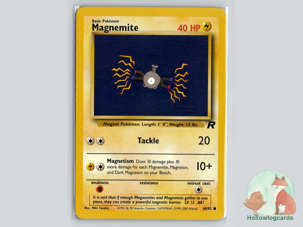 Magnemite (60/82) - Team Rocket Pokémon Card