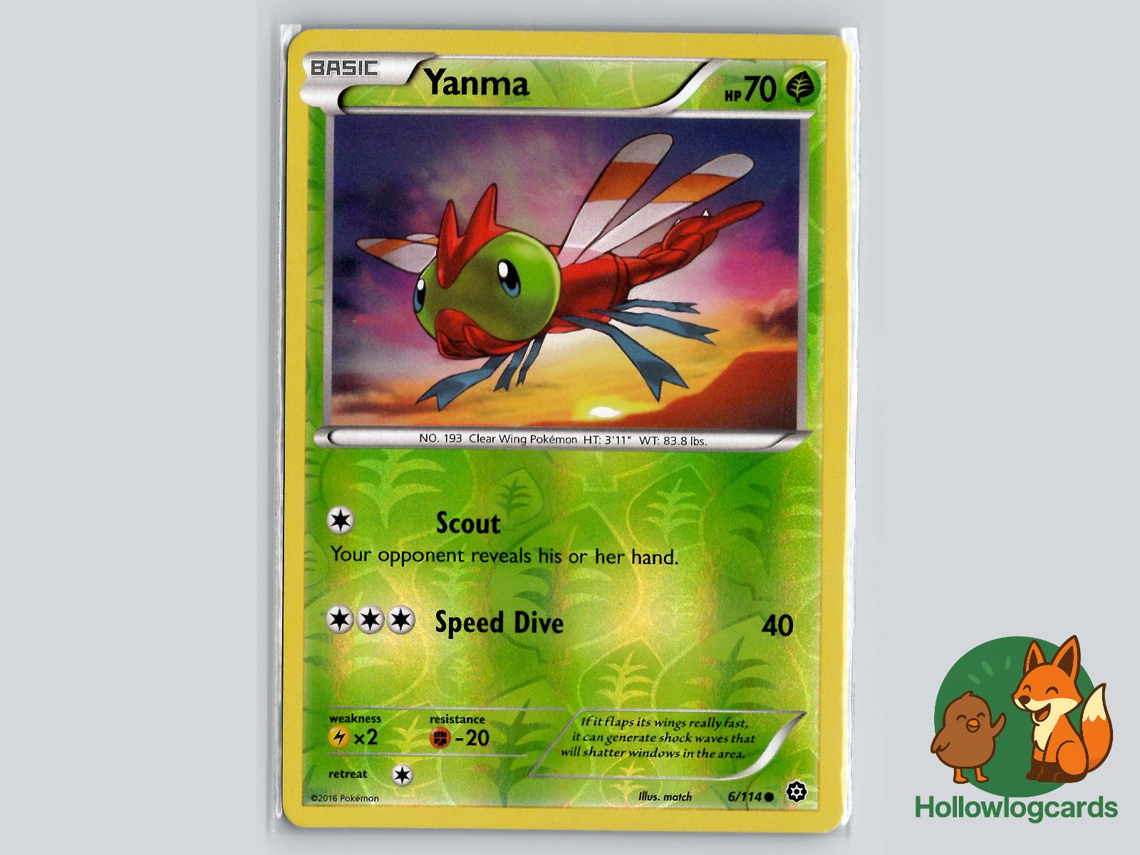 Yanma (6/114) - Steam Siege Pokémon Card
