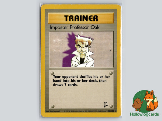 Image of Imposter Professor Oak Base Set 2 (B2) #102