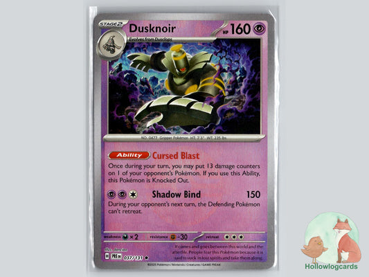 Dusknoir (037/131) - Prismatic Evolutions Pokémon Card