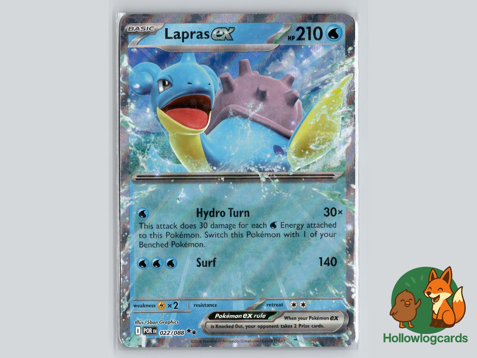 Lapras ex (022/088) Pokémon Card