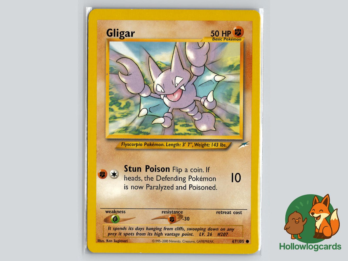 Gligar (67/105) - Neo Destiny Pokémon Card