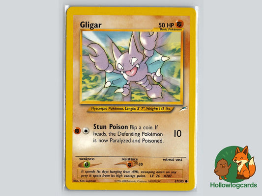 Gligar (67/105) - Neo Destiny Pokémon Card